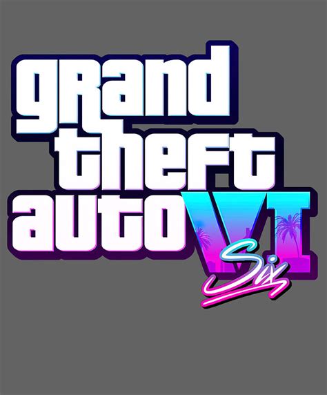 Grand Theft Auto Vi Gta Vi Logo Fanmade Digital Art By Katelyn Smith