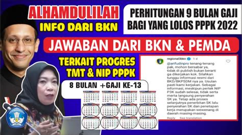 TERJAWAB FIX PERHITUNGAN TMT 9 BULAN GAJI BAGI PPPK 2022 KABAR BAIK DARI PROF NUNUK UNTUK