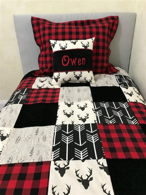 Shop discount twin, twin xl, and full size comforter sets, quilts, and bedspreads at burkesoutlet.com. Twin, Full, Queen Size Red and Black Buffalo Plaid ...