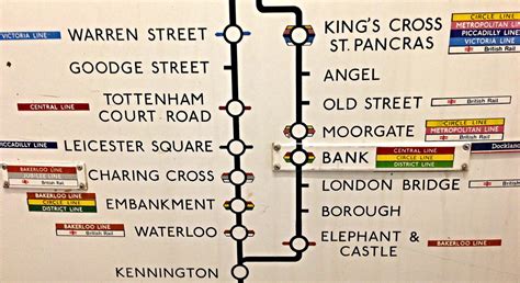 Transit Maps Photo Old London Underground Northern Line Map