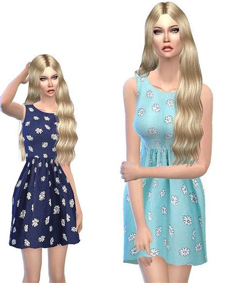 Sweet Summer Dresses In Blue At Sims3oertchen Sims 4 Updates Summer