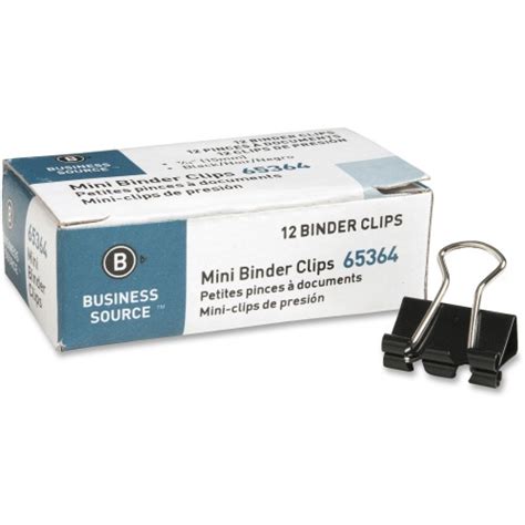 Business Source Fold Back Binder Clips Bsn65364bx