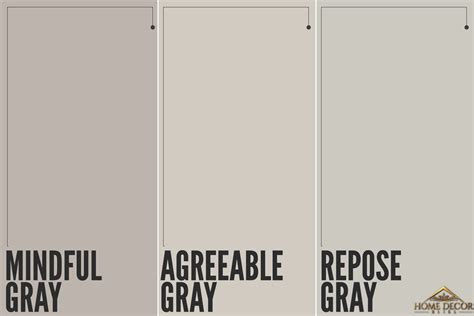 Mindful Gray Vs Agreeable Gray Vs Repose Gray