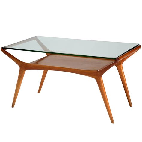 Kidney coffee table, plant stand, stool, tripod, bedside / side table, nightstand german mid century, gift for her him, 50s 60s, wooden. '50s coffee table at 1stdibs