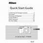Nikon Coolpix S6800 Quick Start Guide