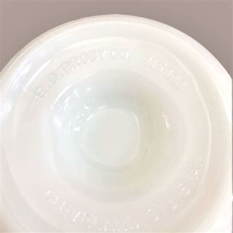 Vintage E O Brody Co M White Milk Glass Vase Cleveland Ohio EBay