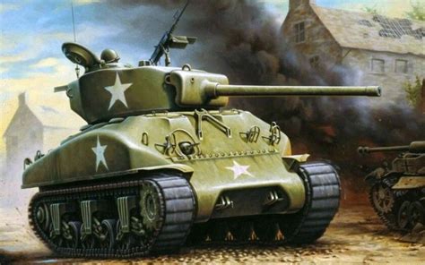 American Medium Tank M4a3 Sherman Wwii Vehicles Armored Vehicles