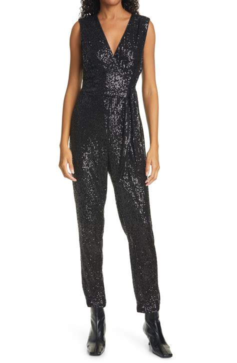 Milly Sequin Sleeveless Jumpsuit Nordstrom Sleeveless Jumpsuits Jumpsuit Sleeveless