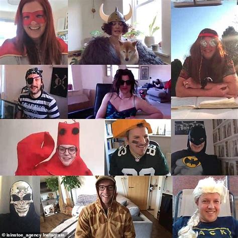 Employees in lockdown don VERY creative fancy dress ...