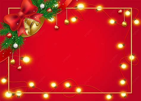 Christmas String Lights Glowing Red Background Wallpaper Christmas