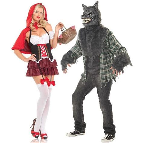 little red riding hood and the wolf love this one couple halloween costumes halloween