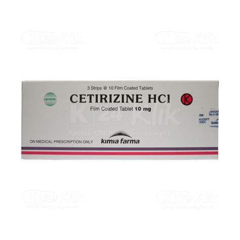 Cetirizine KF 10 Mg Tablet - Manfaat, Dosis, Efek Sa...