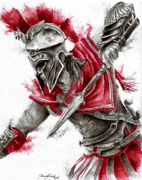 Alexios By Arctichorizont On Deviantart Warrior Tattoos Assassins