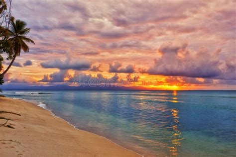 Caribbean Beach Sunset Stock Image Image Of Nature Indies 35224101