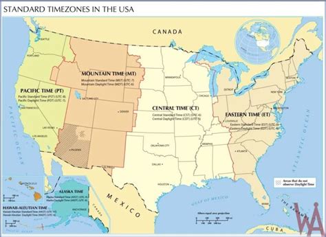 Time Zone Map Of Usa Details And Large Time Zone Map Whatsanswer