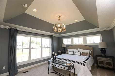 A decorated ceiling is also a good idea for those who want to go all out in doing up their home. Master Bedroom in JV Model Home #master #bedroom #jerome # ...