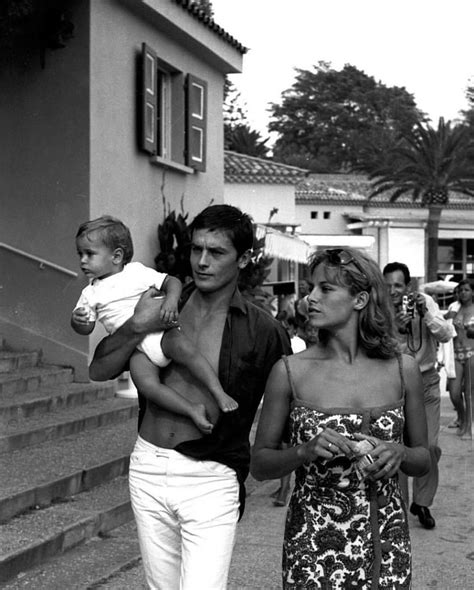 Alain Delon With Wife Nathalie And Son Anthony Delon Alain Delon My
