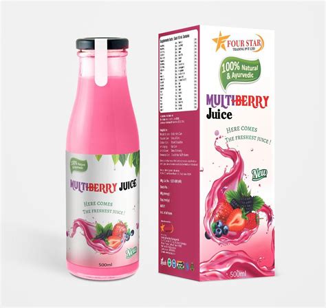 Mix Fruit Red Herbal Multi Berry Juice Packaging Size 500 Ml