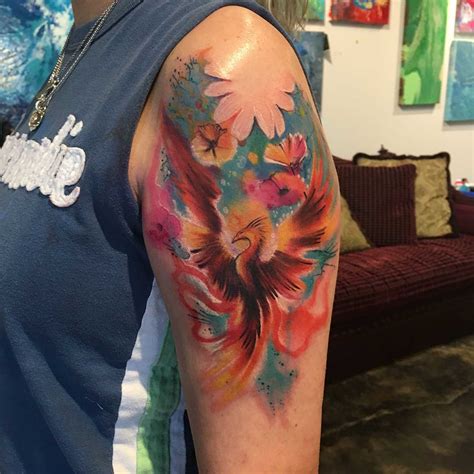 50 Fiery Phoenix Tattoo Ideas That Will Set You Ablaze Tats N Rings