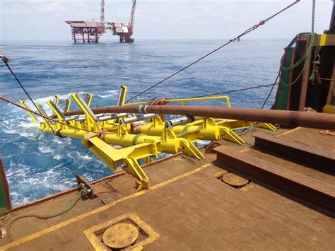 Offshore Installation Of A 7 Threaded Tubing Pipeline In The