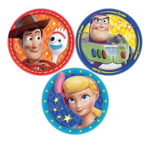 Toy Story 4 Small Plates X 8 Kids Themed Party Supplies Character