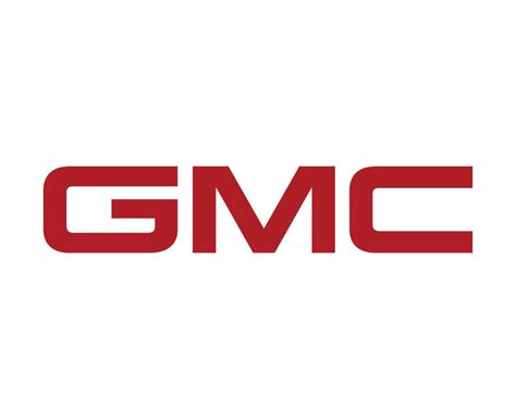 Gmc Marca Logo Símbolo Nombre Rojo Diseño Estados Unidos Coche
