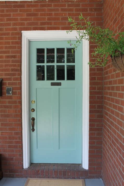 Impress your visitors and create a perfect first impression with our front door paint ideas. good-front-door-color-ideas-for-brick-homes-lucia-teal ...