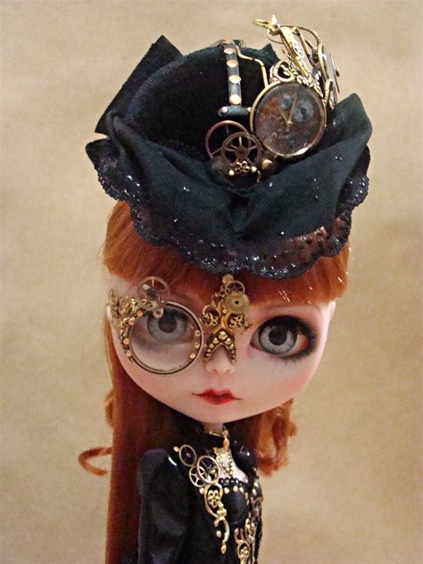 ooak custom blythe doll minna steampunk lady custom and exclusive outfit by r szani blythe