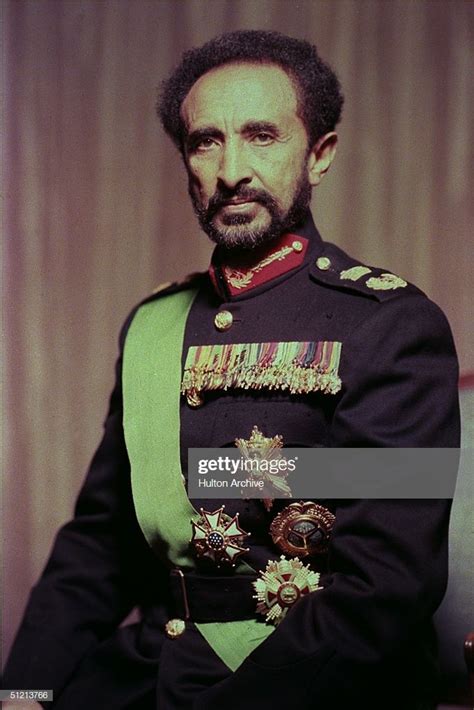 Portrait Of Ethiopian Emperor Haile Selassie I 1950s Haile