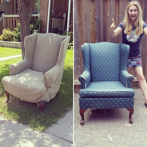 I simply picked up a used tullsta chair and am about to reupholster it. How to reupholster a wing back chair by Confessions of a ...
