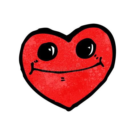 Funny Heart Cartoon Character Stock Vector Illustration Of Cute