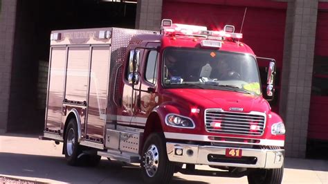 Phoenix Fire Dept New Ladder Tender 41 Responding Youtube