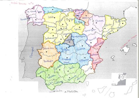 Mapa España Provincias By Colegio Neill Issuu