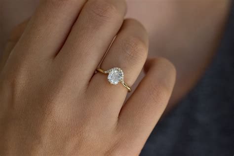 Cushion Cut Engagement Ring With Diamond Crown Artemer
