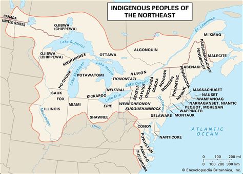 Map Of Where The Iroquois Lived