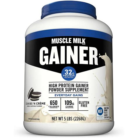 Muscle Milk Gainer Protein Powder Cookies N Creme 32g Protein 5 Pound