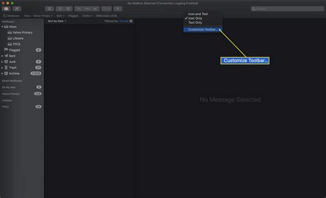 Customize The Apple Mail Toolbar