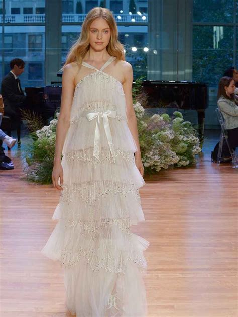 Monique Lhuillier Fall 2017 Collection Bridal Fashion Week Photos