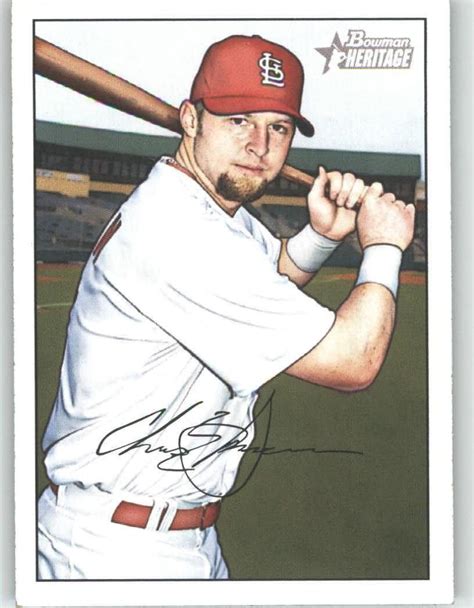 2007 Bowman Heritage 164 Chris Duncan St Louis Cardinals Baseball