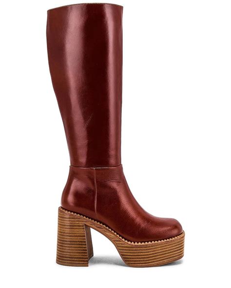 Jeffrey Campbell The Band Platform Boot In Red Lyst
