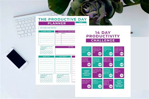 Daily Productivity Planner And Challenge Printables Mama Cheaps®