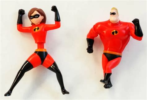 Disney S Pixar The Incredibles Toy Figures Made For Mcdonald S Lot Of 2 Preowned 9 99 Picclick