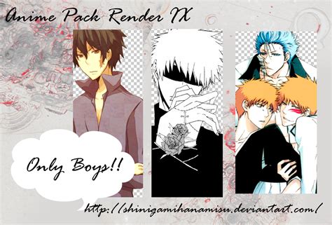 Anime Pack Render Ix Boys By Shinigamihanamisu On Deviantart