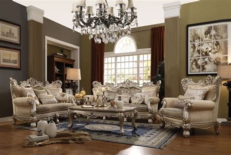 Acme 51040 Ranita Formal Leather Living Room Set Dallas Designer
