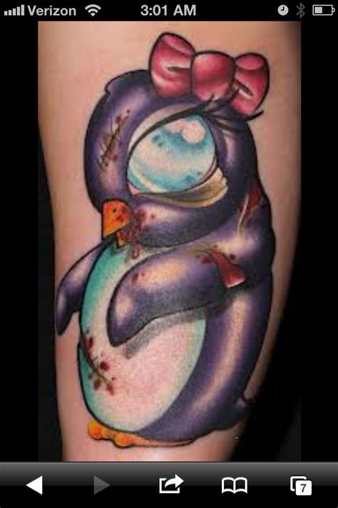 Https://tommynaija.com/tattoo/girly Penguin Tattoo Design