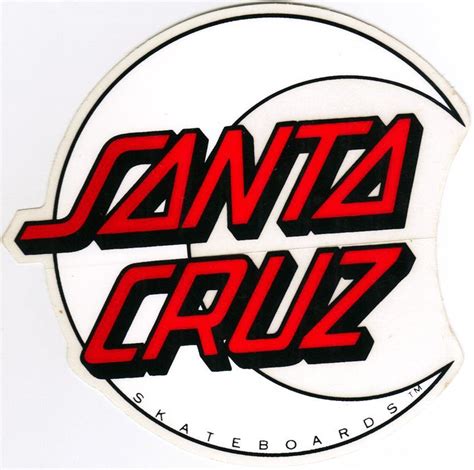 Search results for santa cruz logo vectors. Santa Cruz Moon Logo Sticker | Logo sticker, Moon logo, Logos