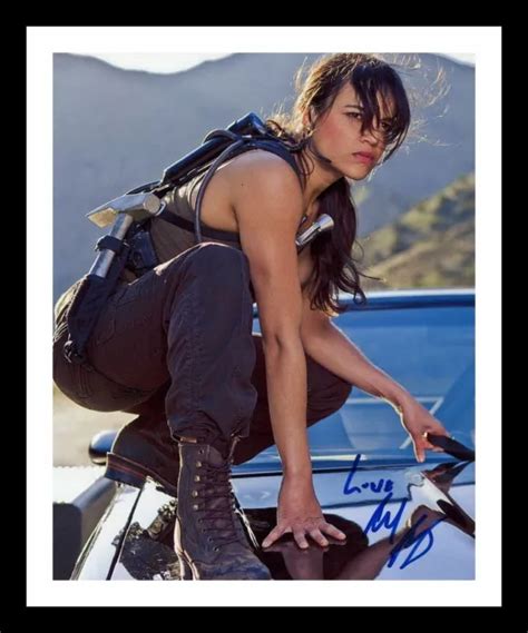 Michelle Rodriguez The Fast And The Furious Signed And Framed Photo £19