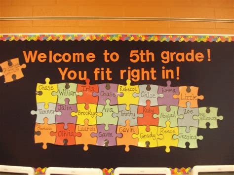 Puzzle Piece Template For Bulletin Board