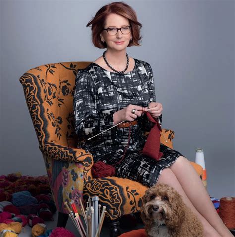 Julia Gillard Former Prime Minister Of Australia Proofs That Knitting Isn T Just For Grannies