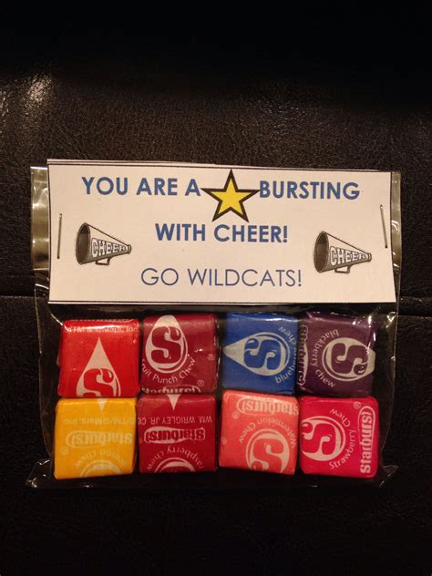 Cute Goodie Bags For Cheer That I Made Competitive Cheer Cheer Camp